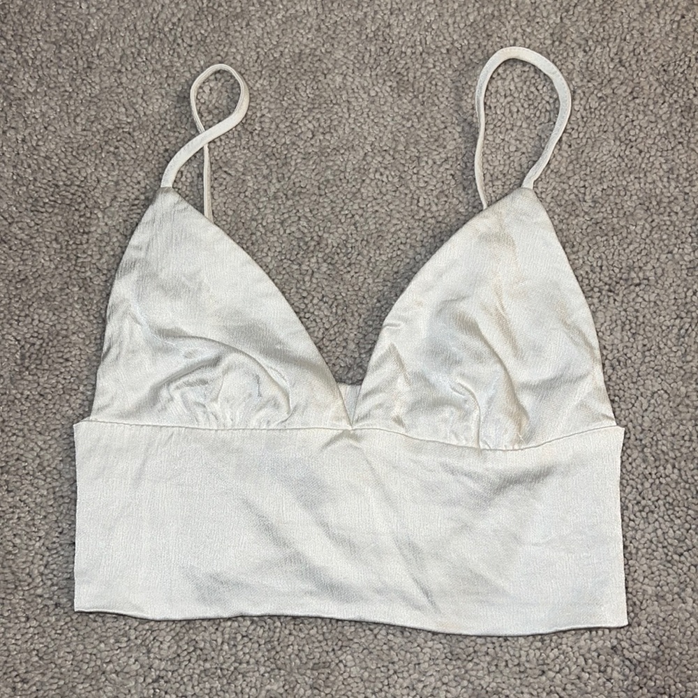 Zara Top in the color Cream/Off White in a Size XS!